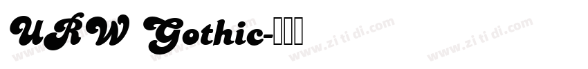 URW Gothic字体转换